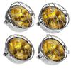High Power LED Headlight With Retro Grille Cover For Multiple Models Easy Installation And Waterproof