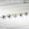 CROSS EMOTION [Special Edition] SpotLight-Dia Dancing Stone Sterling Silver 925 Earrings In Ruby Red (Single Earring) for Men and Women