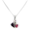 Les Trésors De Lily [K8062] - Designer Necklace 'Swans' Purple Pink