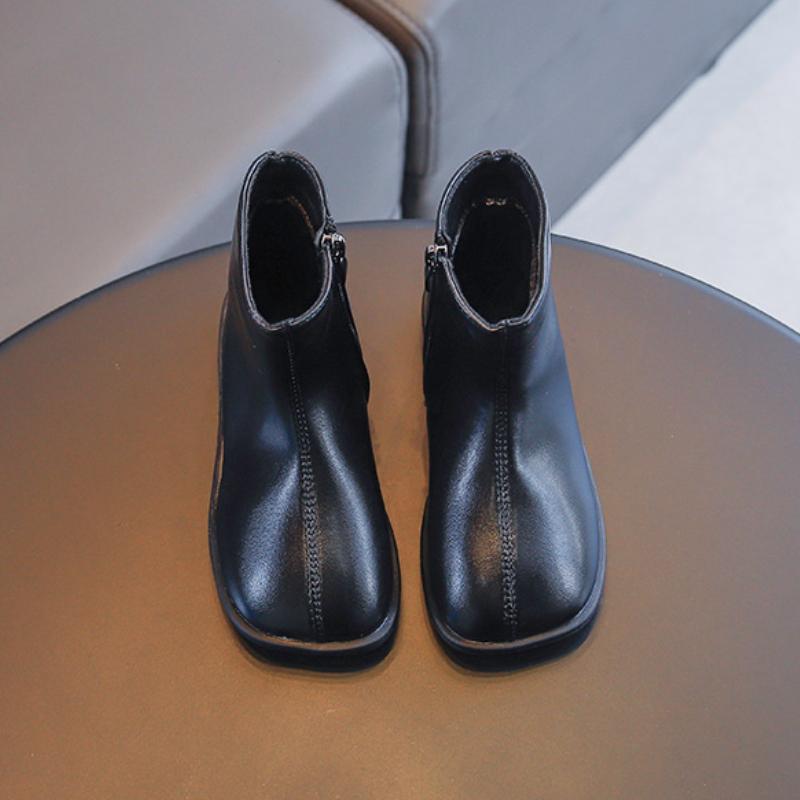 Детская обувь Ботинки для девочек Весна Осень Мальчики Повседневные Ботинки Челси Модные Черные Коричневые Универсальные Детские Нескользящие Ботинки