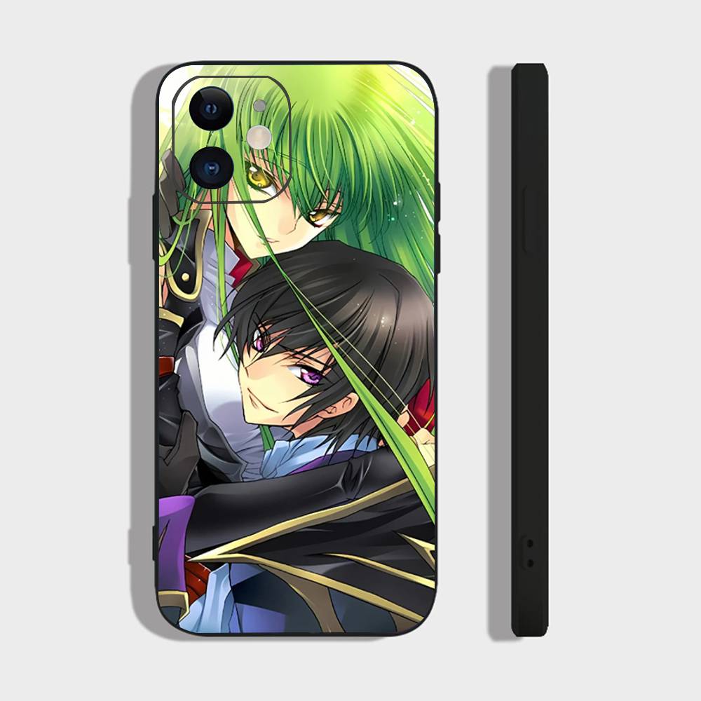 CODE GEASS Лелуш Восставший Анимационный Чехол Для Телефона Для IPhone 17 Air 16 15 14 13 Pro Max 11 12 Черный Силиконовый Чехол