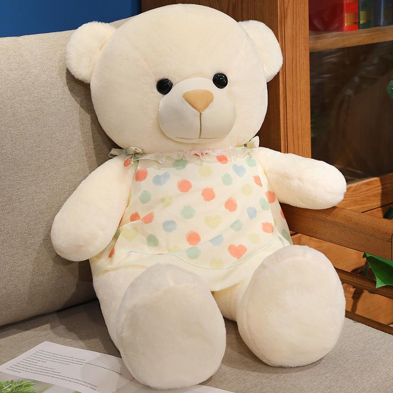 Large Dressing Bear Doll Plush Toy Pink Hug Bear Big Bear Doll Girl Soothing Rag Doll