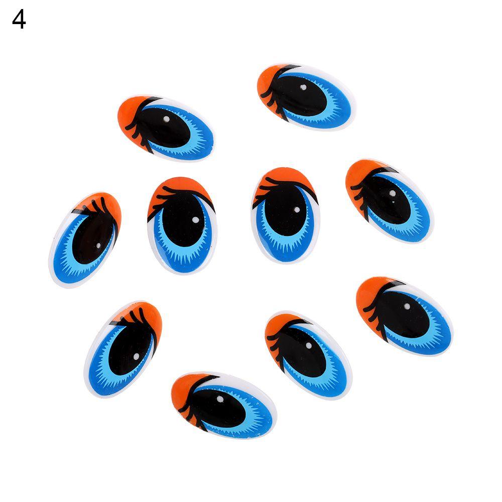 Овальные детские игрушки Пластиковые плюшевые панды с вырезанными глазами из мультфильмов 3D куклы Аксессуары DIY Куклы Материалы