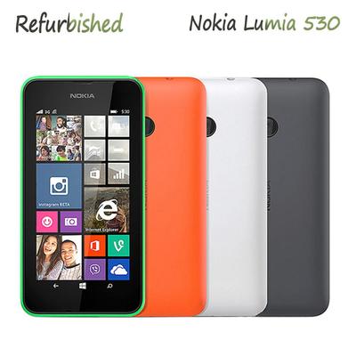 Восстановленный Оригинальный Nokia Lumia 530 4.0 3G WIFI Мобильный телефон с 1 SIM