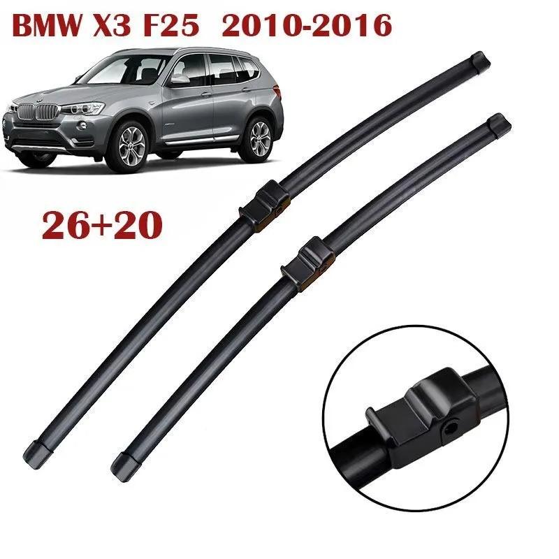 26"+20" Frameless Wiper Blades for X3 F25, X1 E84, X4 F26, 3 F30, 4 F32, 5 F10