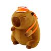 Backpack Capybara Basketball Plush Toy Cozy Kids Companion Stuffed Gift Animal