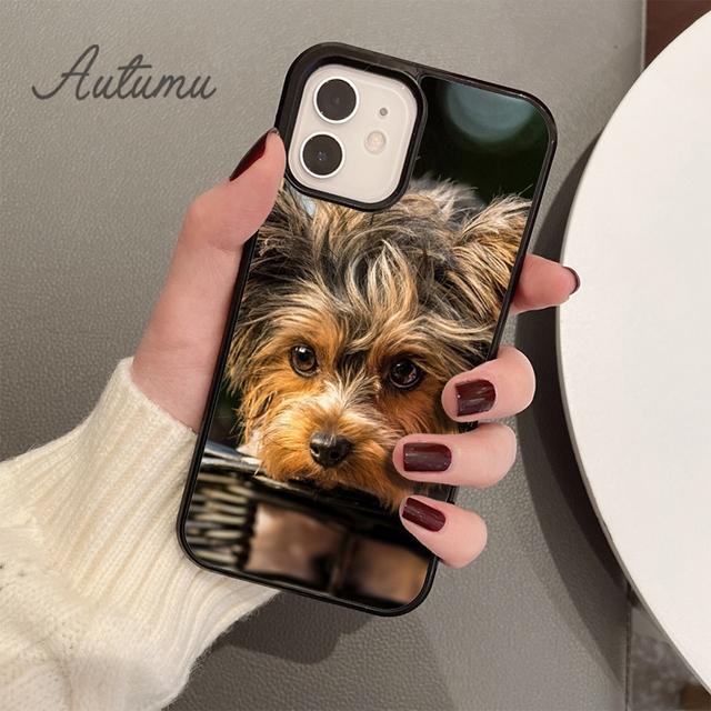 Чехол для телефона со щенком йоркширского терьера для iPhone 11 12 13 14 Pro Max mini X XR XS SE 2020 6S 7 8 Plus Samsung S21 S22