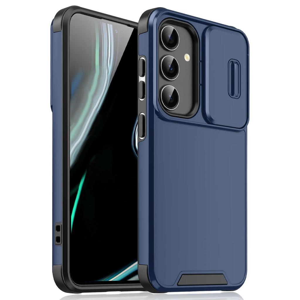 Чехол для Samsung S24 Ultra Слайд-камера Бронированный чехол для телефона для Samsung Galaxy S25 S23 S22 S21 Ultra Plus S24FE S23FE S21FE Чехол