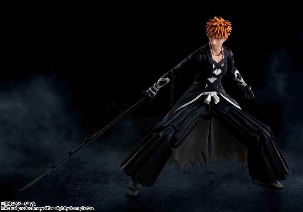 TAMASHII NATIONS BLEACH Millennium Blood War Ichigo Kurosaki Approximately 155mm Painted Movable Figure S.H.Figuarts -Bankai/Tenchain Zangetsu-