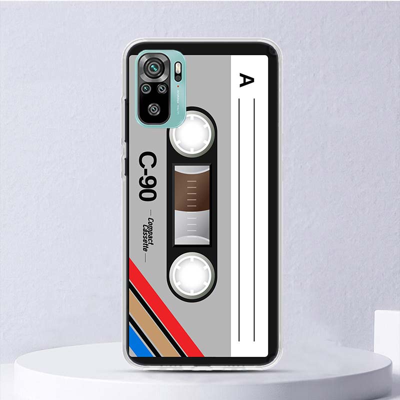 Vintage Magnetic Old Tape Cassette Soft Case For Xiaomi Redmi Note 14 13 12S 11S 10S 12 Pro Plus Phone Cover 11 10 11E 11T Note1