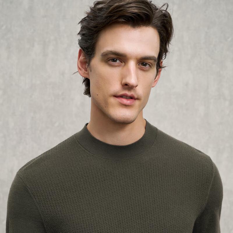 EMZ Erdos Men's Wool & Cashmere Blend Round Neck Sweater