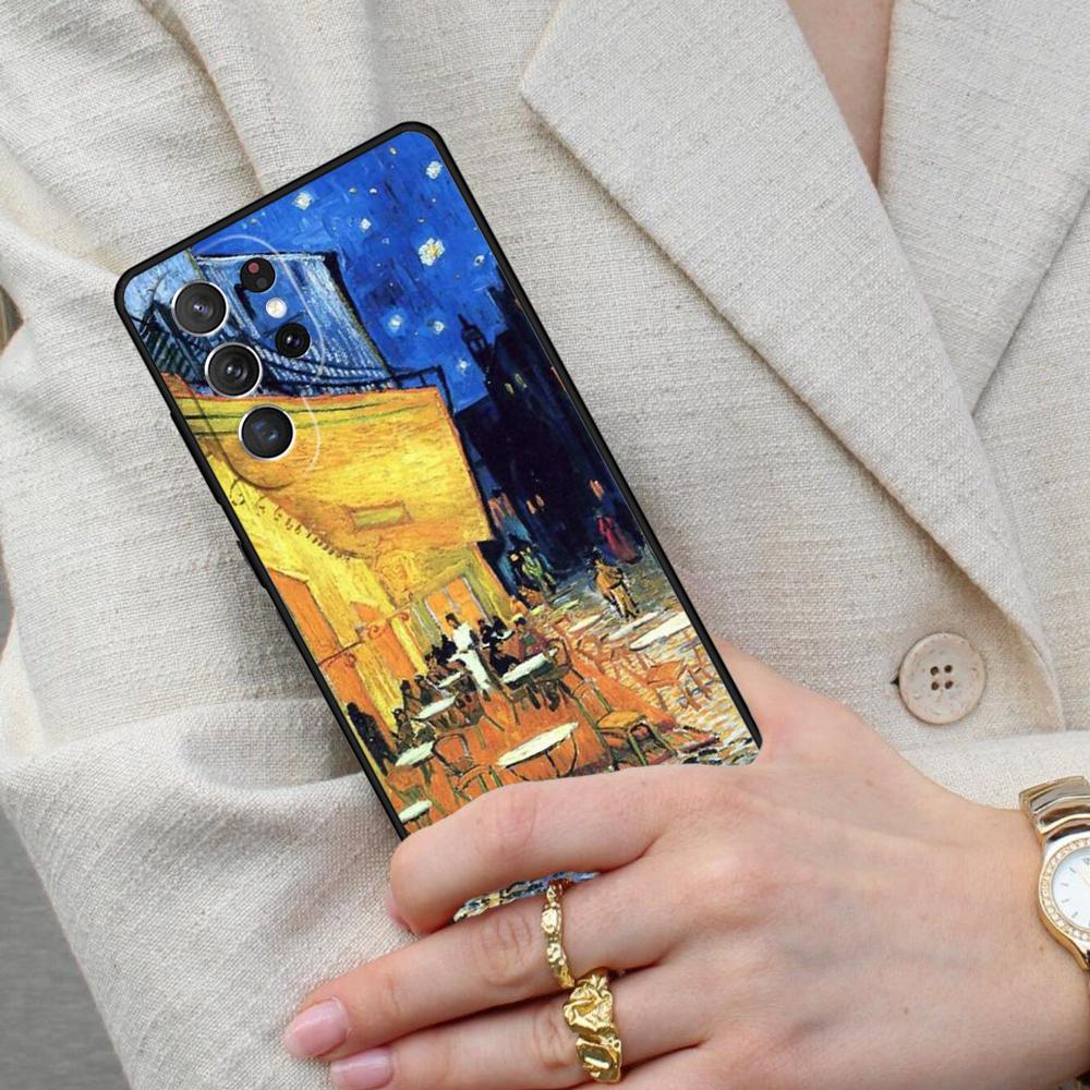 Чехол для телефона 'Звездная ночь' Ван Гог для Samsung Galaxy S26 Ultra S25 S24 S23 S22 S21 S20 Note10