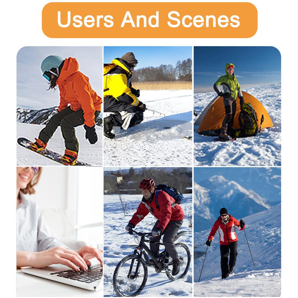 Унисекс Спортивные стельки с подогревом Моющиеся стельки с подогревом Регулируемая температура Многофункциональные для зимней рыбалки, пеших походов, кемпинга