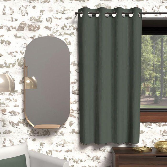 Blackout Curtain with Eyelets 135x180 Cm BOHEME Khaki, by Soleil d'Ocre