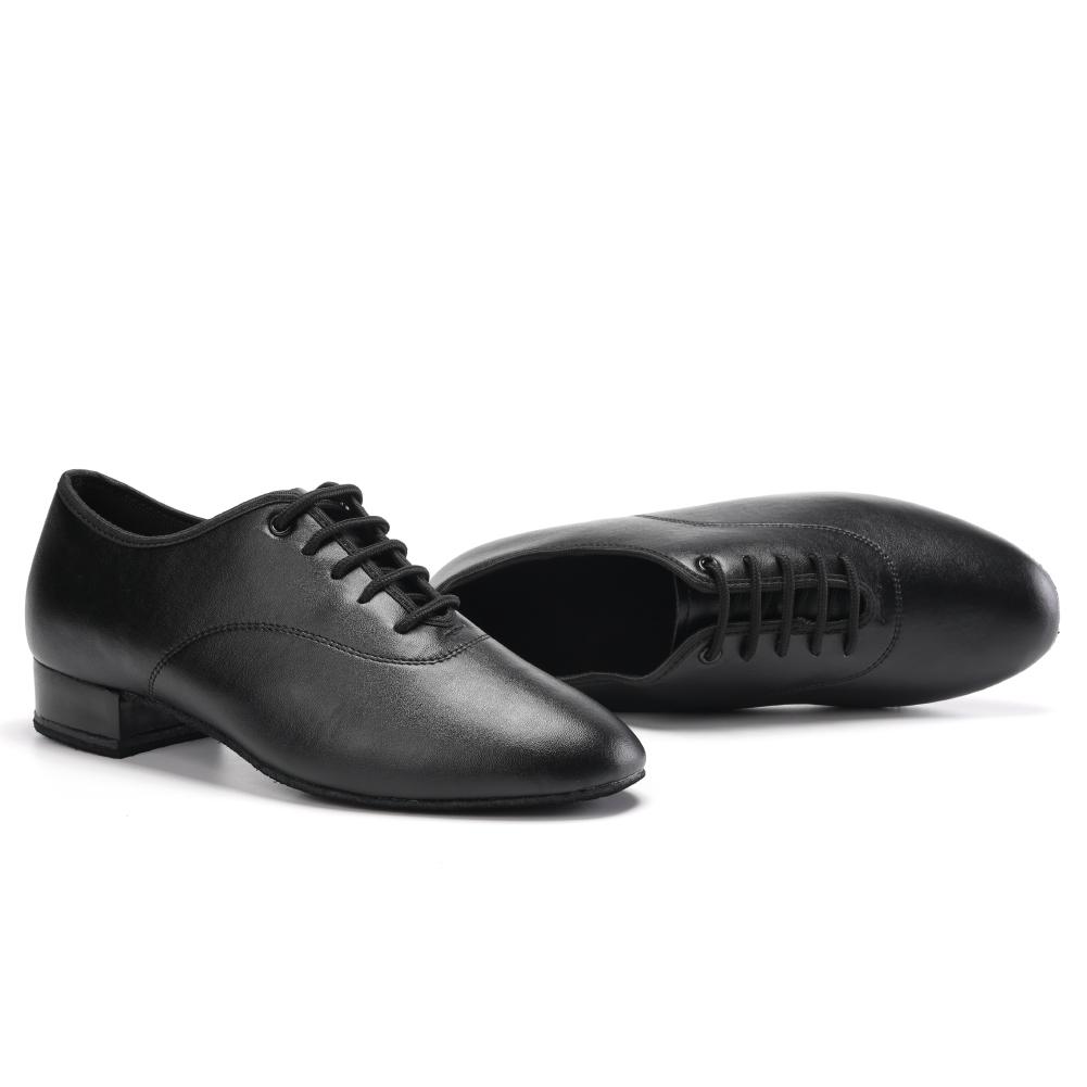 Leather Men's Modern Social Dance Shoes Salsa Tango Latin Ballroom Dancing Shoes Soft Sole 2CM