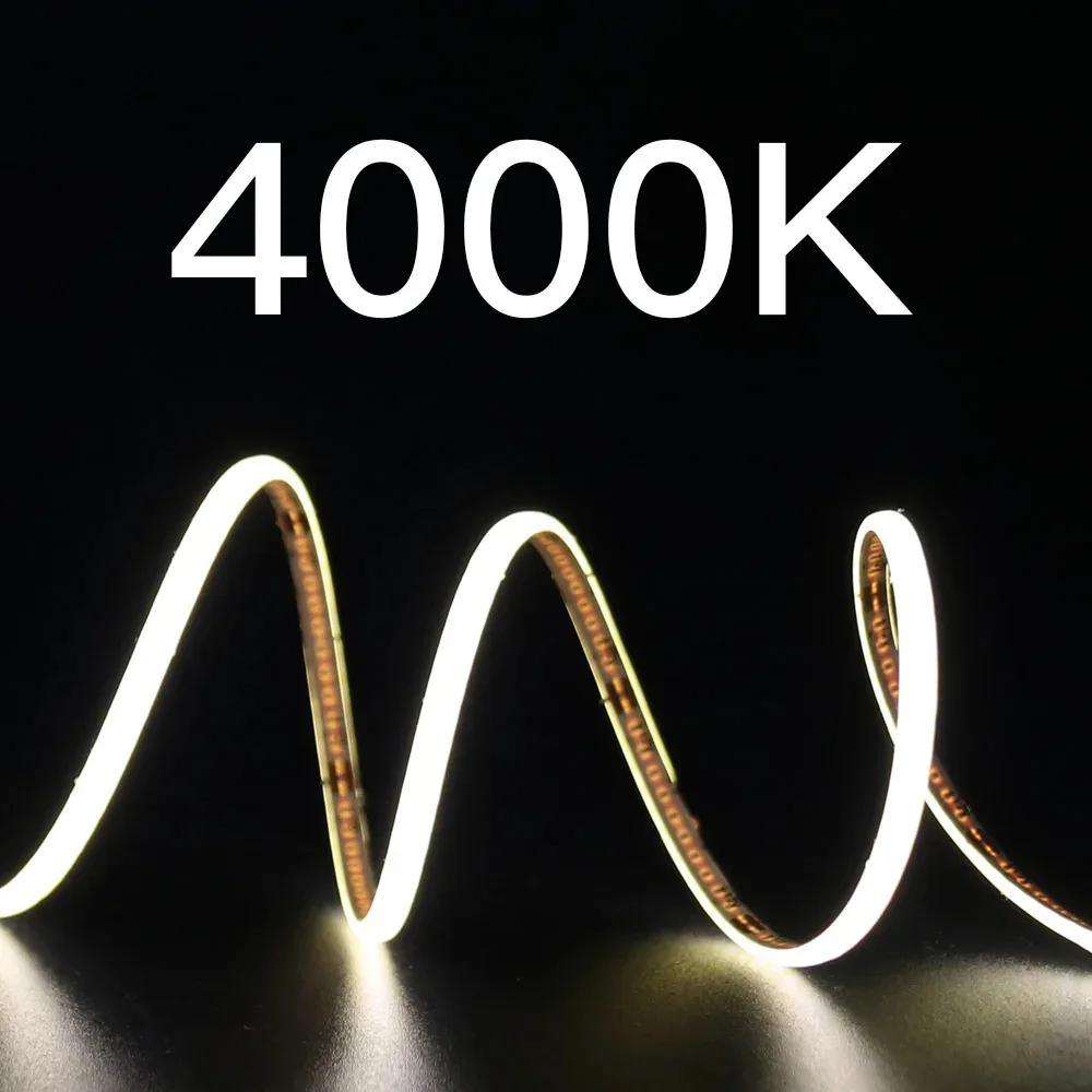 Xiaomi 3mm 5mm 8mm Orange Red Amber LED Flexible Strip DC12V 24V 1700k 1800k 1900k Soft Light Tape Cabinet Car Backlight Lights 5m