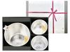 With Nousaku Japanese Moon Sake Set Katakumi Moon Gold Leaf Guinen Moon Tin Gold Leaf K Moon Gold and Silver [Wrapping Paper] + / =