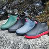 Rain Shoes Men's Rubber Boots Slip-on Rain Boots Men Ankle Boot Waterproof Kitchen Working Shoes Fishing Boots Non-slip Galoshes