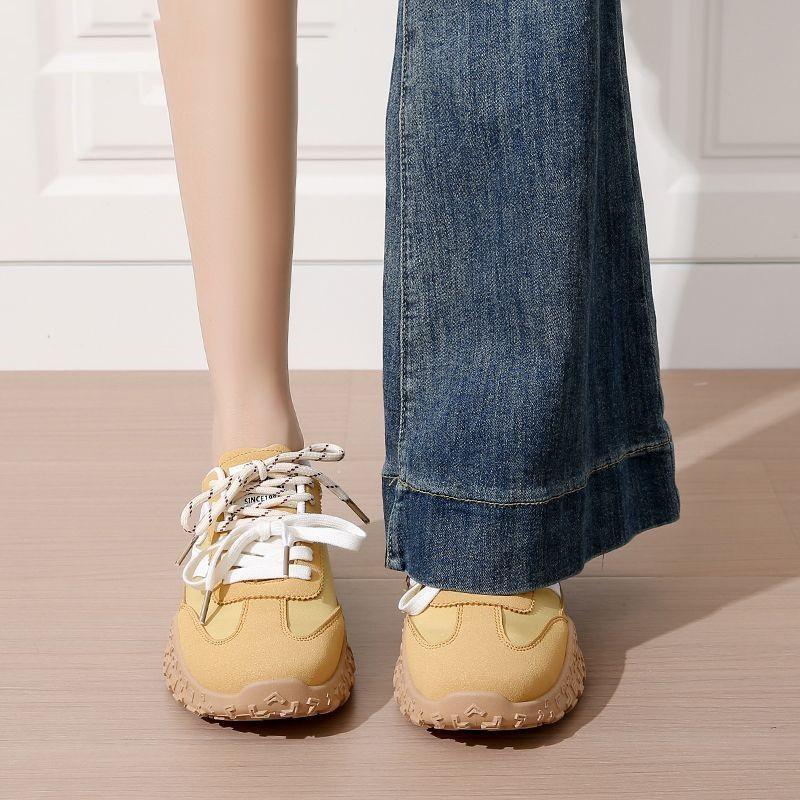 Наступая в дерьмо, обувь Форреста Гампа женская 2025 весна и лето универсальная ретро легкая спортивная универсальная повседневная платформа для увеличения роста беговая