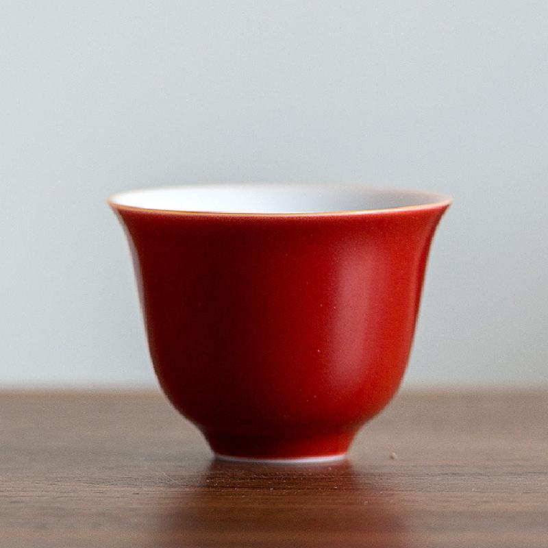 2pc/Set 50ml Dehua White Porcelain Thin Tire Teacups Single Cup Sweet White Master Cup Household Small Tea Cup Kung Fu Teaware
