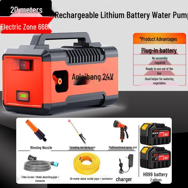 Rechargeable Household Water Pump for Outdoor and Agricultural Use
