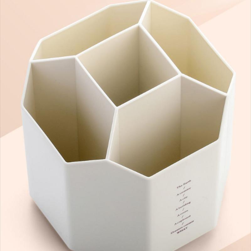 Вращающийся на 360° креативный многоугольный держатель для ручек, школьные канцелярские принадлежности, органайзер для канцелярских принадлежностей для студентов, многофункциональный держатель для ручек