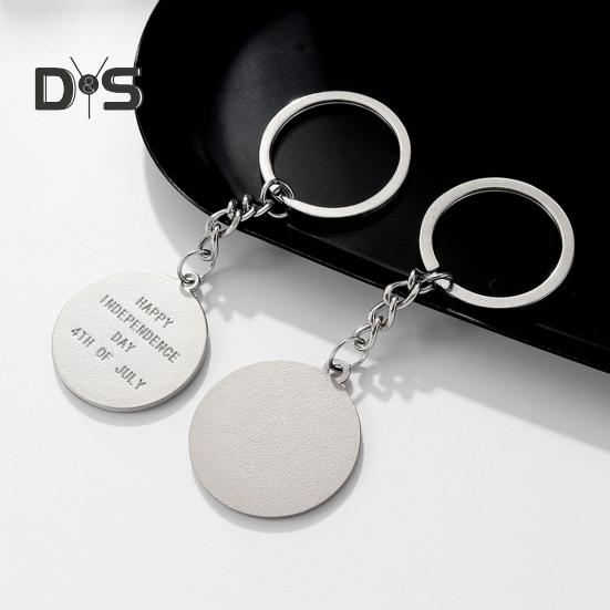 1/4 шт. Сохраните Америку великой снова, брелок в форме креста Богини с узором флага США, металлический брелок для политических энтузиастов