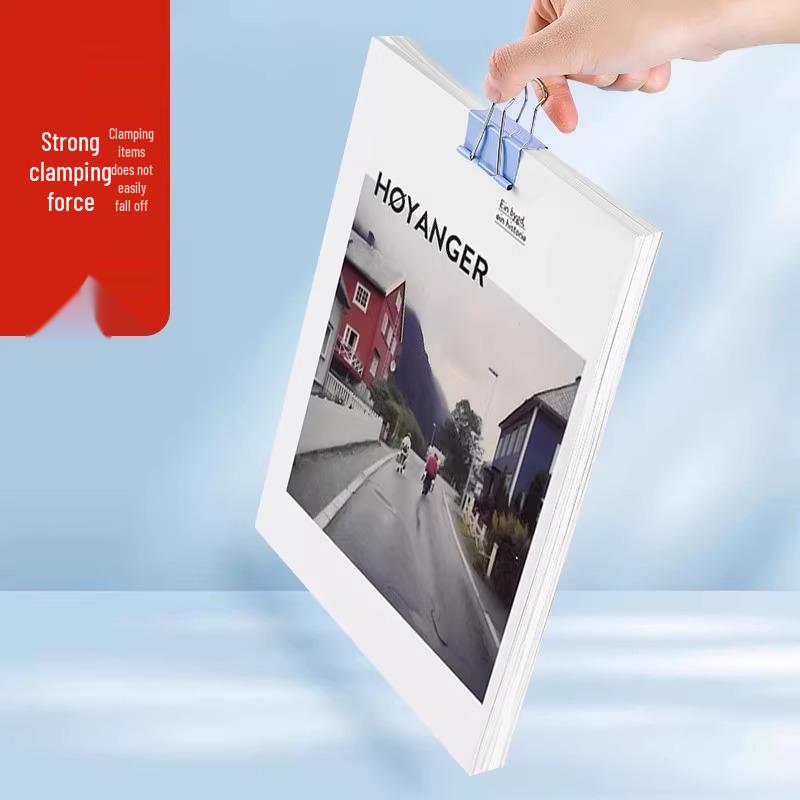 Assorted Colored Bulldog Clips: Large, Medium, Small - Long Tail Paper Clips for Documents and Books