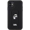 Etui do iPhone 11 Karl Lagerfeld Gripstand Saffiano Czarne