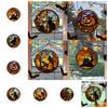 Horror Halloween Glass Stickers Castle Castle Cat Static Film Creative Home Decor