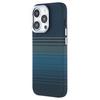 (Blue) For iPhone 15 Pro Max Case Compatible with MagSafe Carbon Fiber Texture Water-Transfer PC Phone Cover