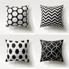 Nordic Simple Fashion Black and White Geometric Polyester Pillowcase 45x45cm Sofa Chair Car Cushion Cover Home Decor Pillowcase