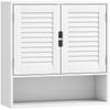 Bathroom Cabinet Wall Mounted Storage Cabinet With Adjustable Shelves 60 X 20 X 60 Cm White