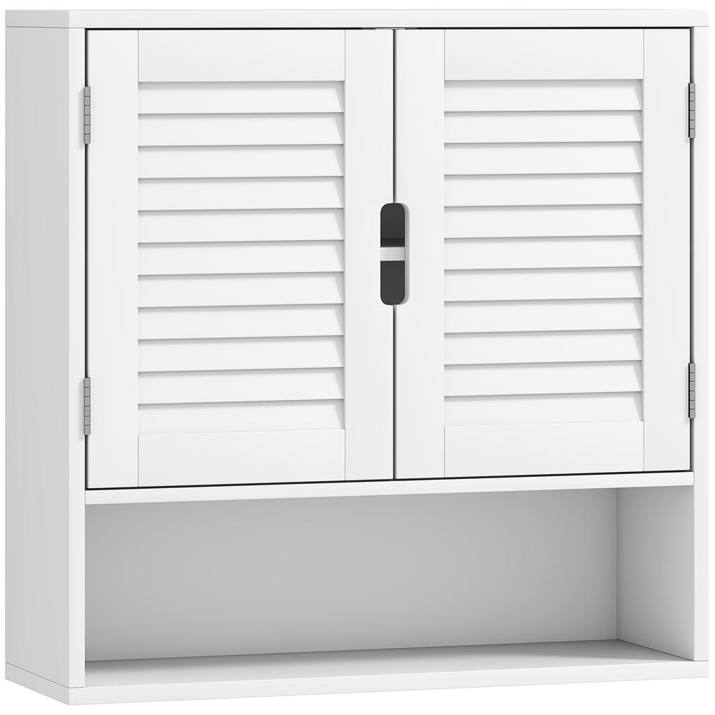 Bathroom Cabinet Wall Mounted Storage Cabinet With Adjustable Shelves 60 X 20 X 60 Cm White