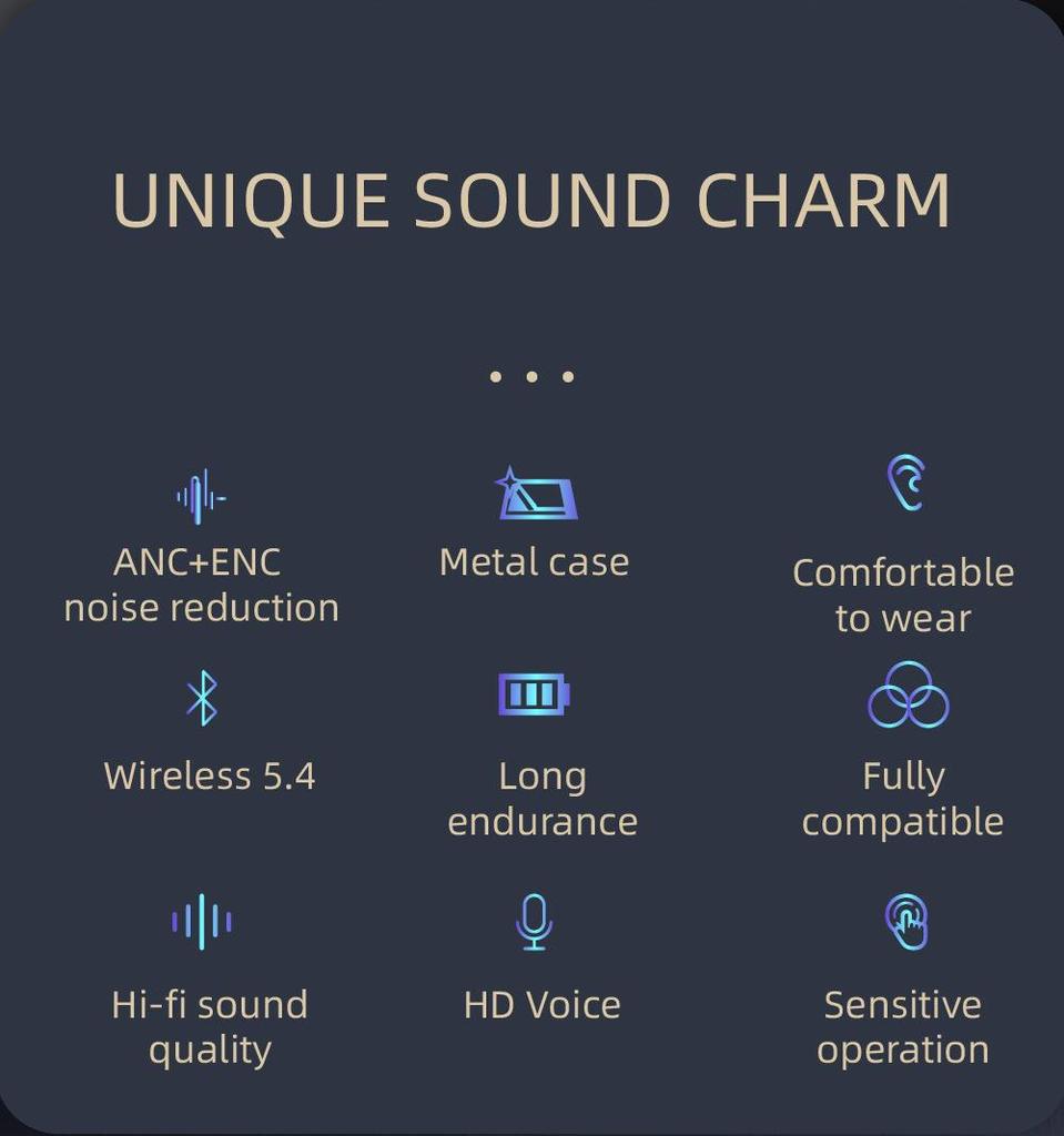 Беспроводные Bluetooth-наушники с шумоподавлением, HD-звуком и долгим временем работы от аккумулятора