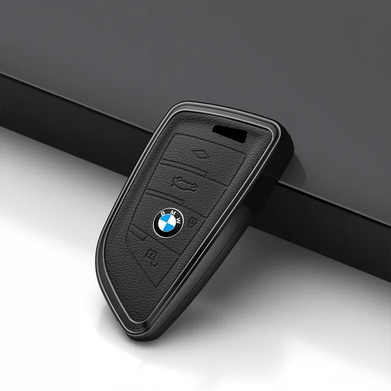 Car Key Case for BMW 216i F46 X1 X2 X3 X5 X6 GT 2 5 6 7 Series 3 4 Buttons Smart Keyless Remote Control Fobs Protector Cover UG6