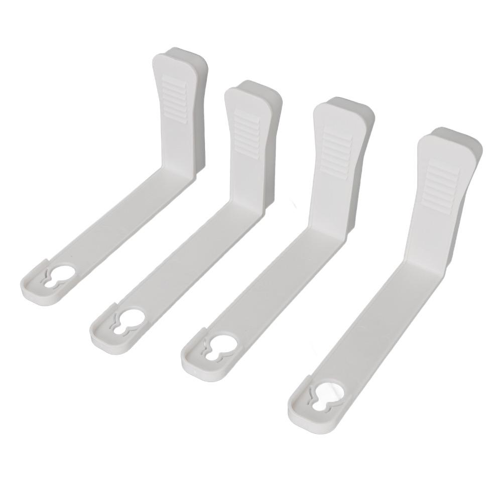 4Pcs White Bed Sheet Clips Non-Skid Quilt Sheet Buckle Adjustable Bed Sheet Holders Bed Sheets