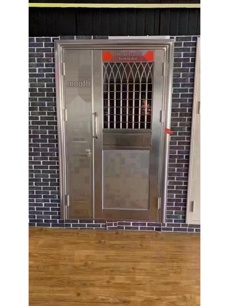 Class A Fire Exit Safety Door, Single/Double Opening, Stainless Steel, Certified for Hotel, Mall, Kitchen Use