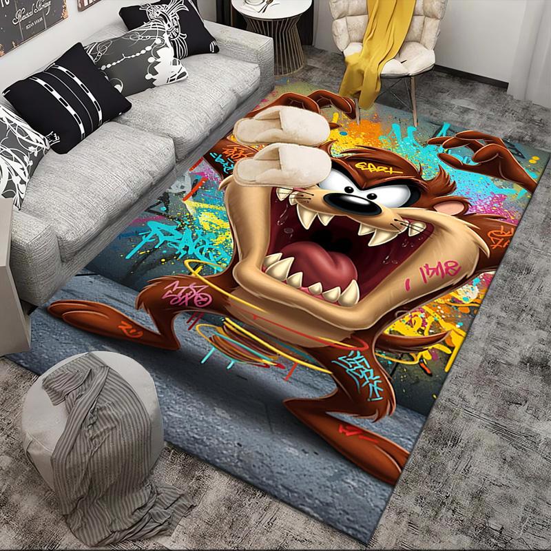 Tazmanian Devil's Fury Area Rug Suitable for Indoor And Outdoor,Carpets for Kitchens, Homes, Offices, Living Rooms,Home Decor,Christmas Gift