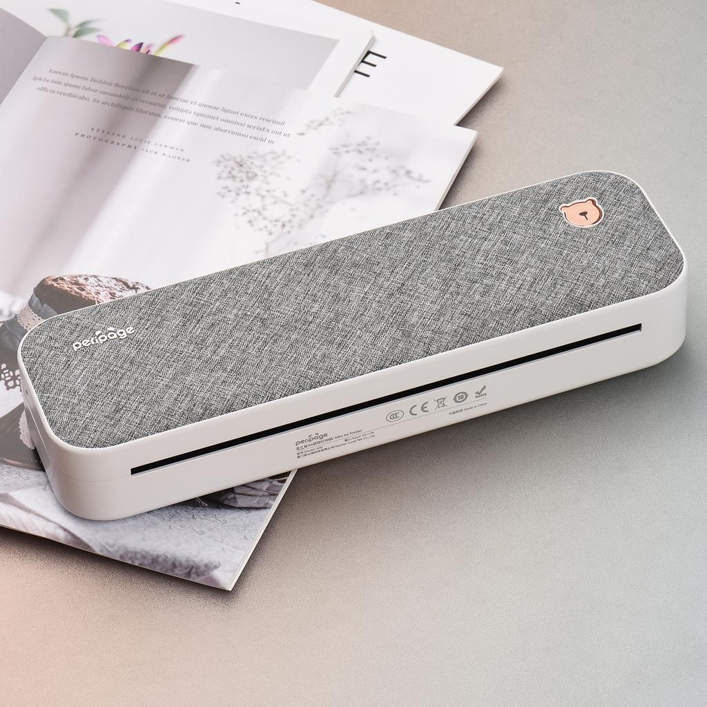 PeriPage A4 Бумажный принтер Беспроводной принтер с прямой термопереносом Мобильный мини-мобильный фотопринтер 210 мм