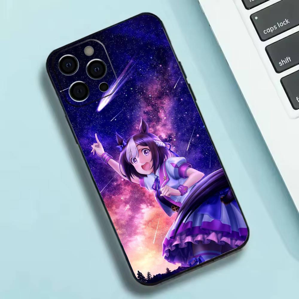 Красивый чехол для телефона Derby Uma M-Musume, силиконовый, мягкий, для iPhone 17 16 15 14 13 12 11 X XR Plus Pro Max Plus