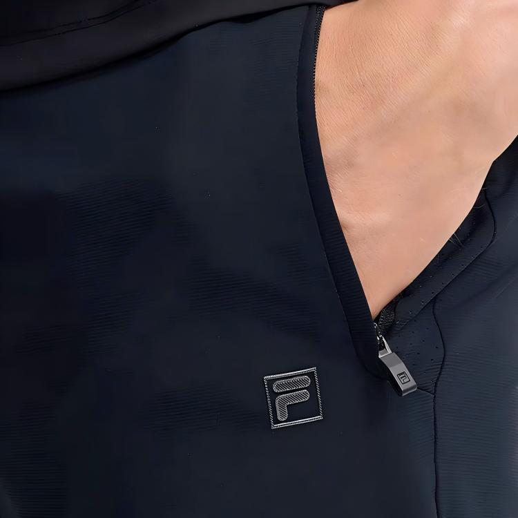 Fila 2023 Весна Новые Базовые Простые Спортивные Повседневные Брюки Прямого Кроя Вязаные Спортивные Брюки Мужские Брюки Глубокий Черный F11M327603FBK