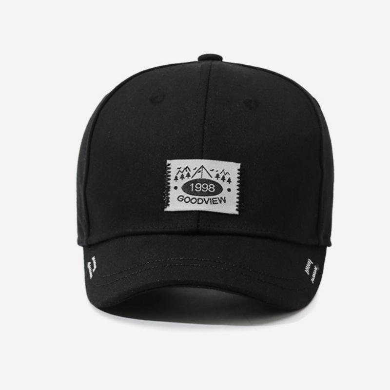 NORTHWOOD New Short Brim Cloth Label Letter Hip Hop Baseball Cap for Men and Women Versatile Summer Outdoor Baseball Hat