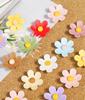 30pcs Flower colored  photo wall nail pushpin creative cute metal nail felt soft wood board