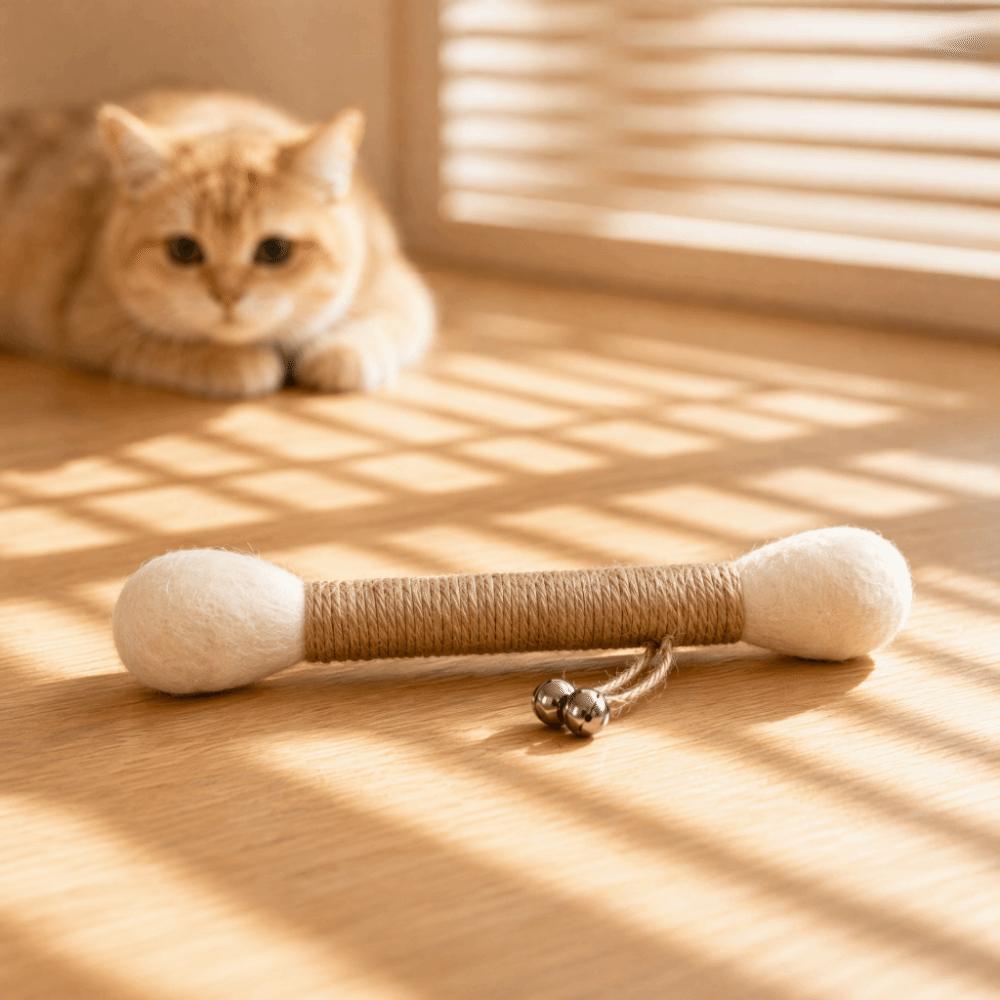 Cotton Swab Giant Cotton Swab Bite Resistant Cat Chew Stick Cat Teaser Wand Cat Kicker Toy Kittens