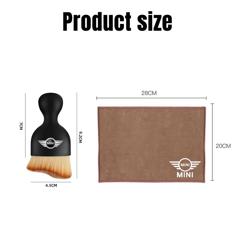 Car Interior Cleaning Tools Microfiber Wash Towels Cleaning Brush For Mini Cooper One JCW Works F54 F55 F56 F57 F60 R50 R52 R53 e7