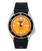 Seiko 5 Sports SKX Redux Силиконовый ремешок Оранжевый циферблат Автоматический SRPL89K1 100М Мужские часы