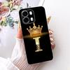 Для OPPO A6s CPH2789 2026 Модный чехол для телефона с буквой и короной Для Oppo A6S 5G Мягкие силиконовые чехлы из ТПУ