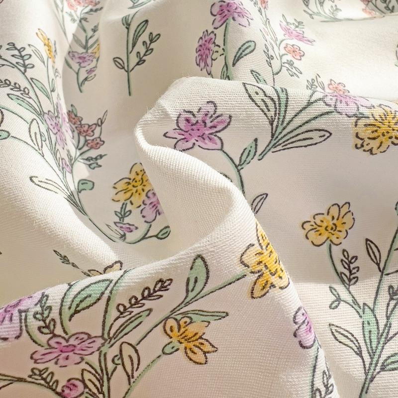 100% хлопок простыня наволочка цветочный стиль простыня комплект постельного белья не вызывает раздражения кожи взрослые дети простыни roupa de cama