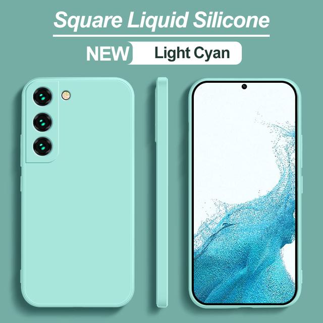 Мягкий жидкий силиконовый чехол для Samsung Galaxy S21 S23 S10 Plus S20 FE S10E S22 Note 20 Ultra Cover